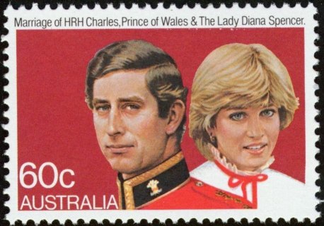 Australia-1981-Royal-Wedding-60-cent-Multi-P13-5x13-Prince-Charles-and-Princess-Diana