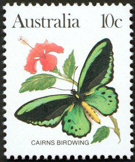 Australia-1981-Wildlife-10-cent-Multi-P13-50-Butterfly