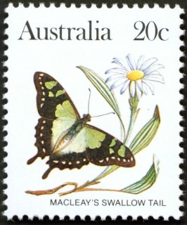 Australia-1981-Wildlife-20-cent-Multi-P13-50-Butterfly