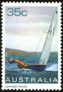 Australia-1981-Yachts-35-cent-Multi-P13x13-5-Ship