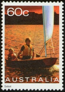 Australia-1981-Yachts-60-cent-Multi-P13x13-5-Ship