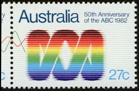 Australia-1982-Australian-Broadcasting-Commission-50-years-27-cent-Multi-P13-5x13-ABC-logo