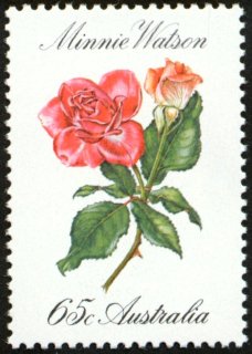 Australia-1982-Roses-65-cent-Multi-P13x13-5-Plant