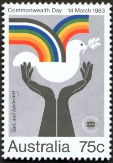 Australia-1983-Commonwealth-Day-75-cent-Multi-P14-50-Symbolised-hands