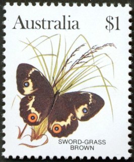 Australia-1983-Wildlife-1-dollar-Multi-P13-50-Butterfly