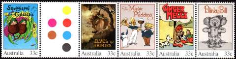 Australia-1985-Classic-Australian-Childrens-Books-5-x-33-cent-Multi-P14-50-Elves-and-Fairies-Annie-Rentoul-and-Ida-Rentoul-Outhwaite