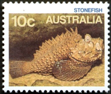 Australia-1986-Marine-Life-10-cent-Multi-P13-50-Stonefish