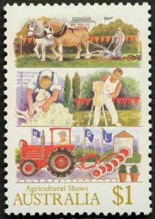 Australia-1987-Agricultural-Shows-1-dollar-Multi-P14x13-5-Competitions