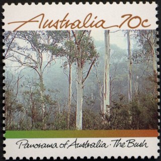 Australia-1988-Panorama-of-Australia-70-cent-Multi-P13-Mountain-ash-timber