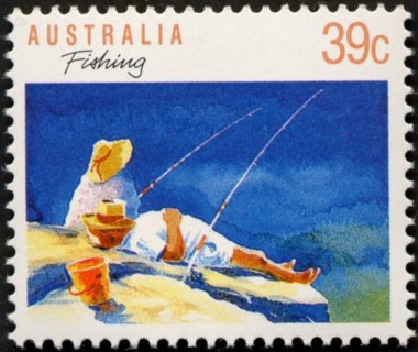 Australia-1989-Sports-39-cent-Multi-P14x14-5-Fishing
