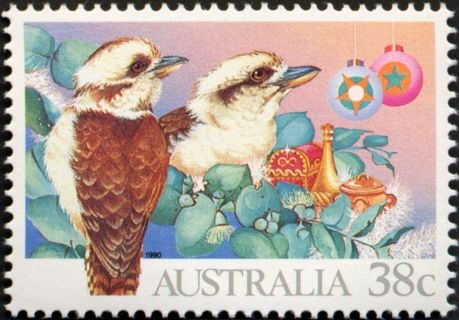 Australia-1990-Christmas-38-cent-Multi-P14-50-Bird