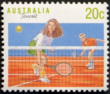 Australia-1990-Sports-20-cent-Multi-P14x14-5-Tennis-SG1176