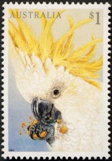 Australia-1991-Domestic-Pets-1-dollar-Multi-P14-50-Bird