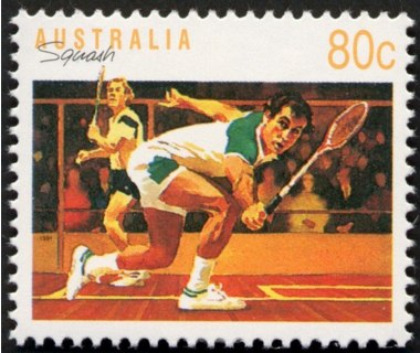 Australia-1991-Sports-80-cent-Multi-P14x14-5-Squash-SG1189