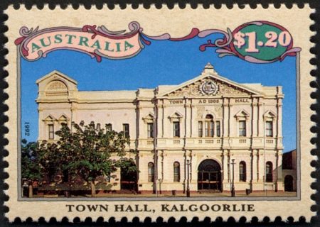 Australia-1992-Century-of-Discovery-of-Gold-at-Kalgoorlie-and-Coolgardie-2-7-dollar-dollar-P16-x-14-5-Stamp-pack