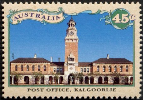 Australia-1992-Century-of-Discovery-of-Gold-at-Kalgoorlie-and-Coolgardie-45-cent-Multi-P14-x-14-5-Post-Office