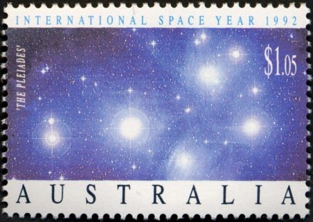 Australia-1992-International-Space-Year-1-05-dollar-Multi-P14-50-Pleiades-star-astronomy-SG1344