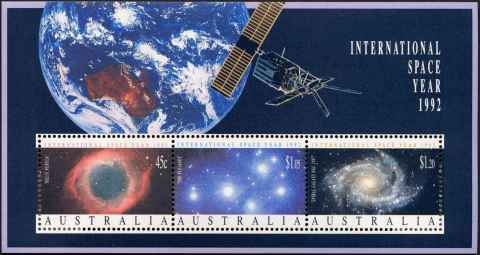 Australia-1992-International-Space-Year-45-multi-Multi-P14-50-MS-with-3-above-SGMS1346