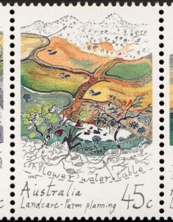 Australia-1992-Land-Conservation-45-cent-Multi-P14-5-x-14-Farm-planning-SG1354