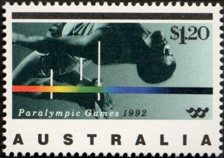 Australia-1992-Olympic-Games-and-Paralympics-Barcelona-1-2-dollar-Multi-P14-50-High-Jumping-SG1359