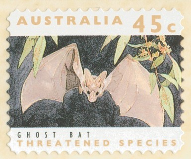 Australia-1992-Threatened-Species-Roll-45-cent-Multi-PDie-cut-11-5-Animal_1