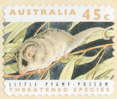 Australia-1992-Threatened-Species-Roll-45-cent-Multi-PDie-cut-11-5-Animal_2