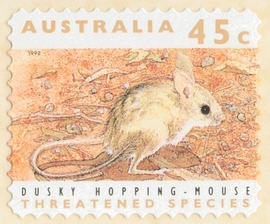 Australia-1992-Threatened-Species-Roll-45-cent-Multi-PDie-cut-11-5-Animal_3