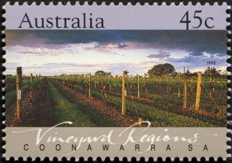 Australia-1992-Vineyard-Regions-45-cent-Multi-P14-x-14-5-Coonawarra-SG1350