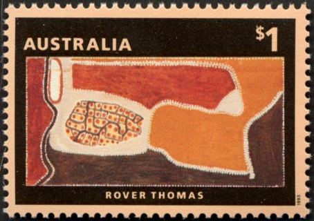 Australia-1993-Aboriginal-Dreaming-paintings-1993-3-15-dollar-Multi-P14-5-x-14-One-each-of-3109-to-3222-in-stamp-pack-of-4-SG