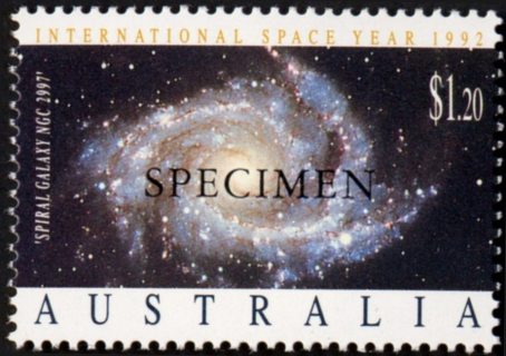 Australia-1993-International-Space-Year-2-2-dollar-Multi-P14-50-Spiral-Galaxy