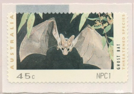 Australia-1993-Threatened-Species-Counter-printed-stamps-Melbourne-45-cent-Multi-PDie-cut-11-35-Animal_1