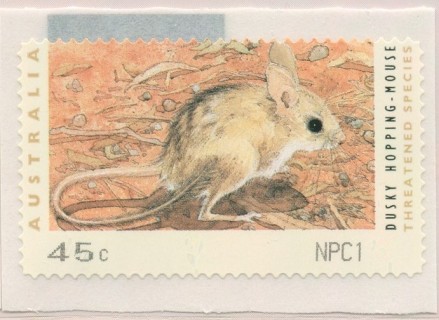 Australia-1993-Threatened-Species-Counter-printed-stamps-Melbourne-45-cent-Multi-PDie-cut-11-35-Animal_3