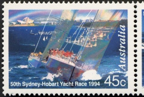 Australia-1994-50th-Sydney-Hobart-Yacht-Race-45-cent-Multi-P14-50-Yachts-outside-Sydney-Harbour-SG1491