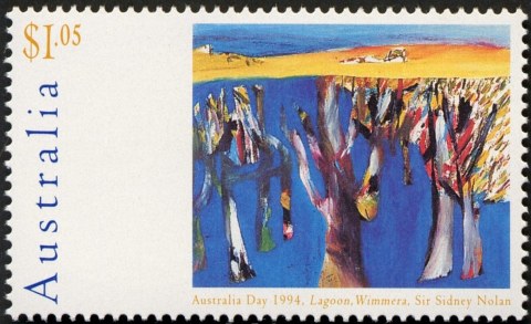 Australia-1994-Australia-Day-Landscape-Paintings-1-05-dollar-Multi-P14-5-x-14-Lagoon