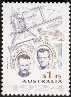 Australia-1994-Aviation-Pioneers-1-35-dollar-red-brown