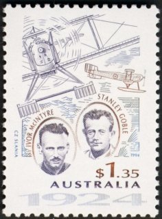 Australia-1994-Aviation-Pioneers-1-8-dollar-red-brown