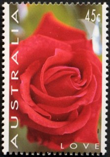 Australia-1994-Greetings-Stamps-Flower-Photographs-by-Lariane-Fonseca-45-cent-Multi-P14-5-x-14-Rose-SG1445