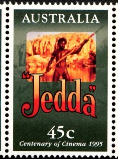 Australia-1995-Centenary-of-Cinema-45-cent-Multi-P14-5-x-14-Jedda-Scenes-from-film-SG1532