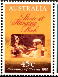 Australia-1995-Centenary-of-Cinema-45-cent-Multi-P14-5-x-14-Picnic-at-Hanging-Rock-Scenes-from-film-SG1533