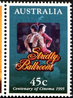 Australia-1995-Centenary-of-Cinema-45-cent-Multi-P14-5-x-14-Strictly-Ballroom-Scenes-from-film-SG1534