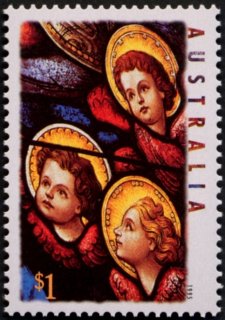 Australia-1995-Christmas-Stained-glass-windows-from-Our-Lady-Help-of-Christians-Church_2