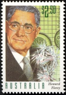 Australia-1995-Medical-Scientists-2-5-dollar-Multi-P14-5-x-14-Sir-Howard-Florey-antibiotics-SG1555