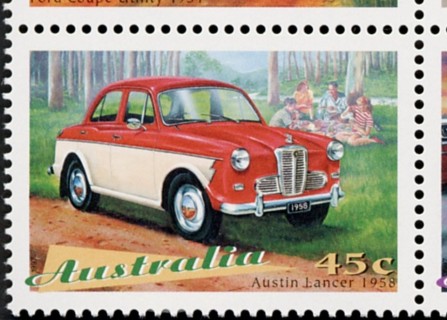 Australia-1997-Classic-Cars-45-cent-Multi-P11-50-Austin-Lancer-1958-SG1673