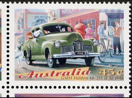 Australia-1997-Classic-Cars-45-cent-Multi-P11-50-GMH-Holden-48-215-FX-1948-SG1672