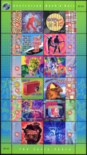 Australia-1998-Australian-Rock-and-Roll-12-x-45-cent-Multi-P14-x-14-5-Sheetlet-SG1770a