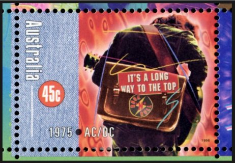 Australia-1998-Australian-Rock-and-Roll-45-cent-Multi-P14-x-14-5-AC-DC-Its-a-Long-Way-to-the-Top-