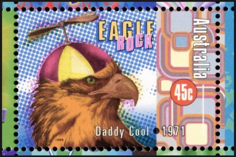 Australia-1998-Australian-Rock-and-Roll-45-cent-Multi-P14-x-14-5-Daddy-Cool-Eagle-Rock