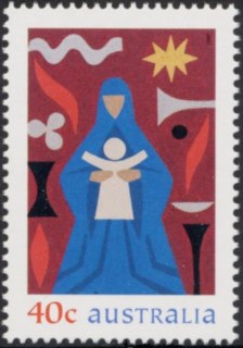 Australia-1999-Christmas-40-cent-Multi-P14-5-x-14-Madonna-and-Child-SG1918