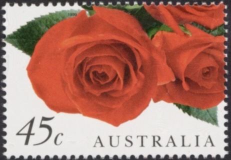 Australia-1999-Greeting-Stamps-Romance-45-cent-Multi-P14-x-14-5-Red-roses-SG1842