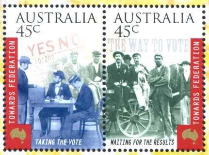 Australia-2000-Australia-Constitution-Act-100-years-45-cent-Multi-P14-5-x-14-Waiting-for-vote-result